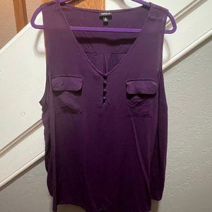 Torrid Women's Harper - Purple Georgette Tank - 3